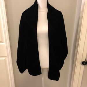 Black velvet wrap/cape